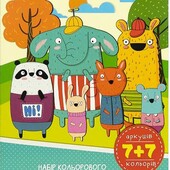 Кольоровий папір + Кольоровий картон А4, 7+7