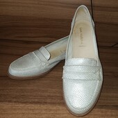 Кожа ! Шикарные лоферы San Marina. Обуты 1 раз.
