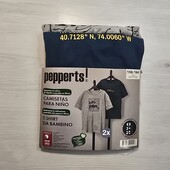 Пеппертс! Трикотажна футболка для хлопчика 158/164 , в лоті 2 шт! Лот 2