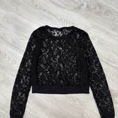 Стильна мереживна кофтинка від F&F, розмір S.