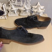Minelli Черевики 24см, 37р, натур. замш