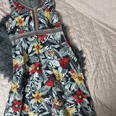 Maine uk14 бавовна + льон сукня