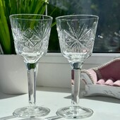 Набор хрустальных рюмок 2 штуки одним лотом