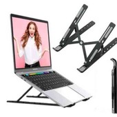 Підставка універсальна складна Laptop Stand для ноутбука, нетбука, планшета чорна.