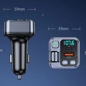 Автомобільний Bluetooth 5.1 зарядний пристрій FM модулятор