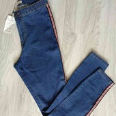Denim Co брендовые стильные джинсы с ломпасами размер евро 38/40