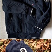 Утеплений бомбер H&M +шапка ;р.6-7 лет; 122