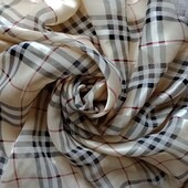 Шикарный объемный шифоновый шарф-платок расцветка burberry 102Х97 см