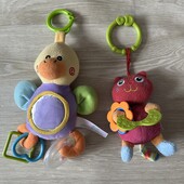 Мягкие игрушки погремушки 2 штуки