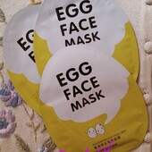 ஜ3 штஜ Тканинна маска для обличчя Bioaqua Egg Face Mask 30 г