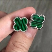 Нові срібні сережки у стилі Van Cleef.