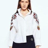 Рубашка с вышивкой Zara р М