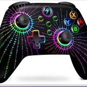 Беспроводной джойстик Hellcool  Контроллер для игровой консоли Switch с Rgb-подсветкой,турбо

