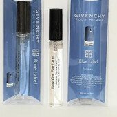Аромат сильного мужчины!Givenchy Blue Label мужская миниатюра в ручке 10 мл