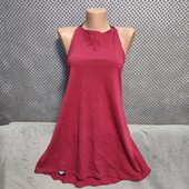 Симпатичное трикотажное платье с удлиненной спинкой, р.S/M