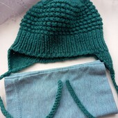 Повний розпродаж!!! Шапочка та снуд на весну на 1-1.5 рочки