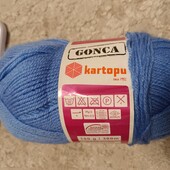 Пряжа нитки для в'язання акрил голубий