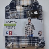 Чоловіча фланелева сорочка овершот Livergy® (L (52/54)