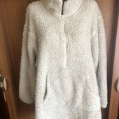 Меховушка, плюшева туника, кофта, довга, XL. Winter warmer. слип, пижама