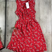 100% viscose Яскрава сукня у квіти оголена спинка фото 4-5