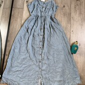 100% tencel Нереально гарна сукня сарафан під джинс