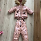 Теплючий комбінезон на дівчинку, розмір 86-92;