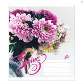 Зошит 3 шт на 48 аркуша у клітинку 2601 Весняний букет