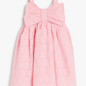 Рожева котонова сукня з бантом, 7 років