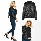 Бомпер чорний в паєтки esmara