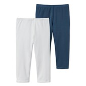 ♕ Дитячі легінси довжиною 3/4, від tchibo, розмір 146-152,білий,нюанс