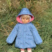 Тепла куртка на флісі на 1-1.5 роки 76-82см. ZyGirl
