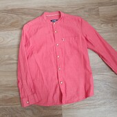 Теракотова сорочка рубашка на хлопчика Waikiki 122-128 7-8 р., стан ідеальний