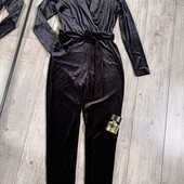 Крутий комбінезон бархат поясок кармани