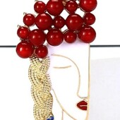 Брошь Украинка в золоте