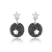 Stainless Steel Сережки-гвоздики з нержавіючої сталі з кристалами з зіркою