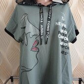 Стильна футболка з капюшоном сіточкою!