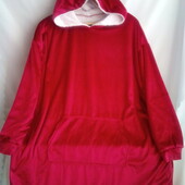 Велюр.тепленький халат, домашнє плаття всередині шерпа пог- 70 см. Роз. 3-5 XXL