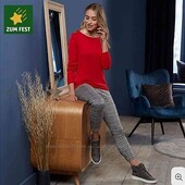 Гарні стрейчеві штани в клітинку, розмір L44/46, більшомірять. Blue Motion