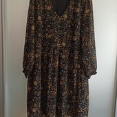 Платье шифон на подкладке,новое