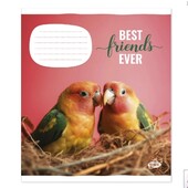 Зошит 7 шт на 12 аркушів у клітинку 2417 "Кращi друзi"