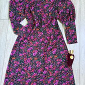 Розпродаж магазину! Класна сукня у квіти рукава ліхтарики