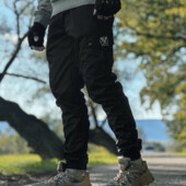 Зимові штани з кишенями Rextim Cargo чорні L