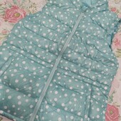 Прінтована пухова жилетка хс