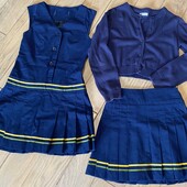 Набір шкільний сарафан + спідниця + кофтинка на зріст 134