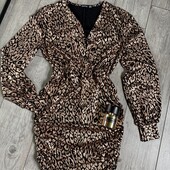 Розпродаж магазину! Бомба! Сукня золоті плями леопард блискучі бока жатка ну вогонь!
