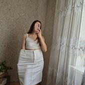 Білосніжна джинсова спідничка + спідниця вельвет ❤️ 14/16