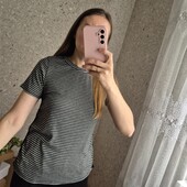 Футболка в смужку з розрізами по боках❤️