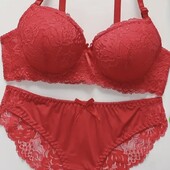 Червоний комплект білизни 85-90 С