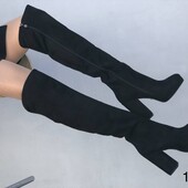 Чоботи демі каблук, ботфорт. Низькі ціни - відмінна якість