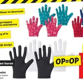 2шт! Мужские перчатки хлопковые сенсорные черные, lidl, touchpoint, р. 10